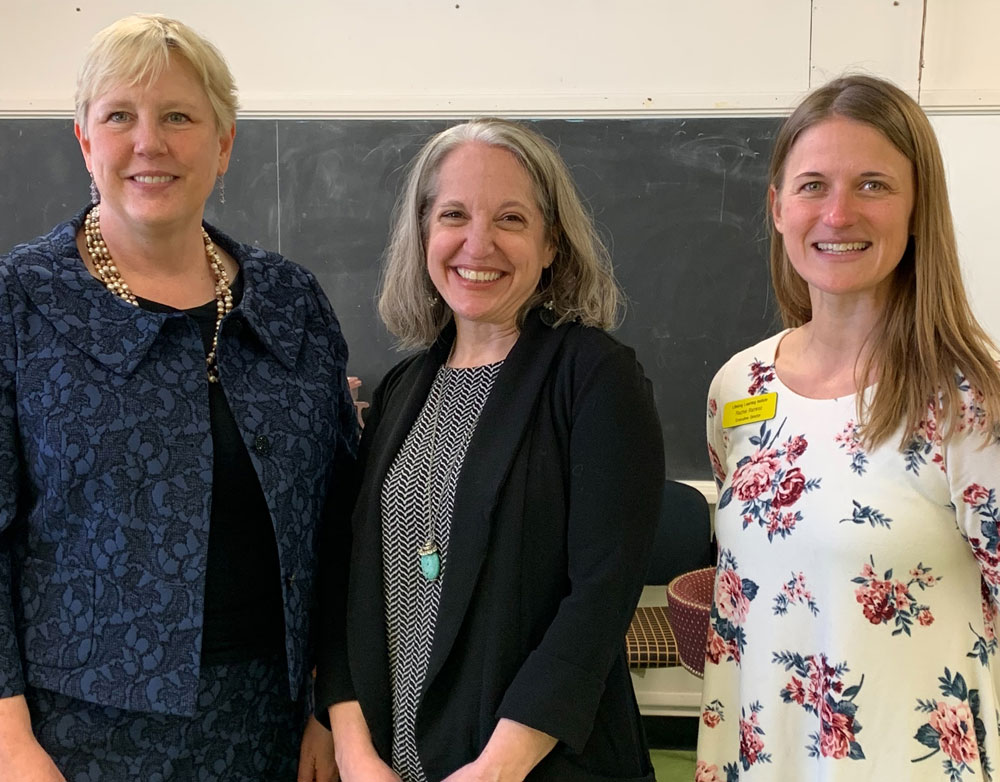 Pictured from left: Susan Parrish, Tracey Gendron and Rachel Ramirez